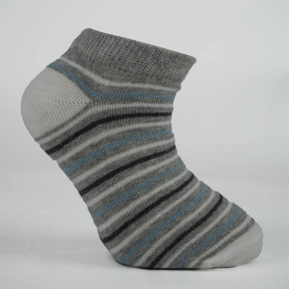 Boy's Dinosaur & Stripe Ankle Socks