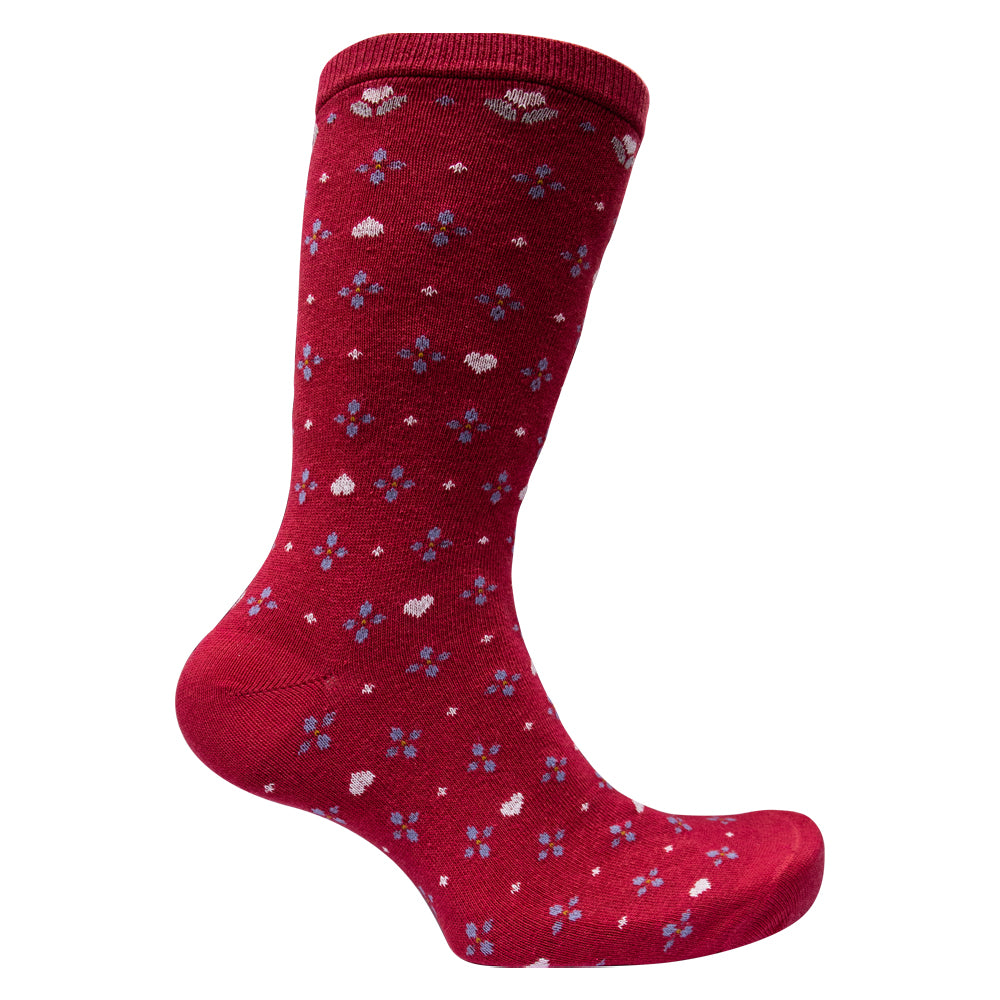 Women Cozy Blossom Crew Socks