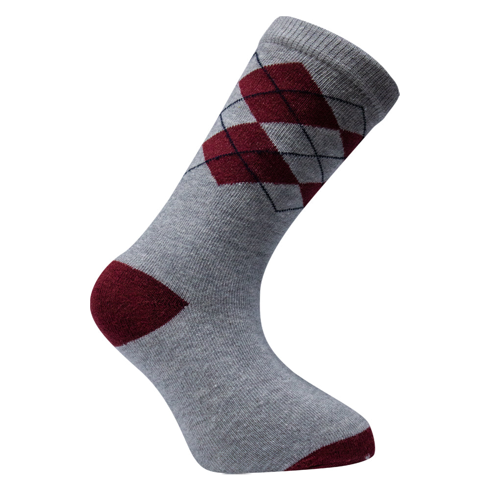 Pack of 2 - Kids’ Argyle Crew Socks