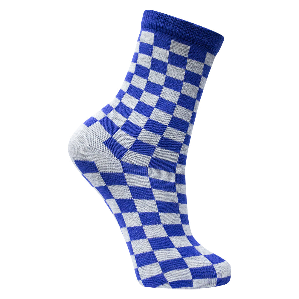 Pack of 2 - Boys Checkered Crew Socks