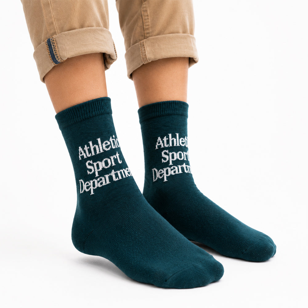Boys "Athletic Sports Department" print Socks