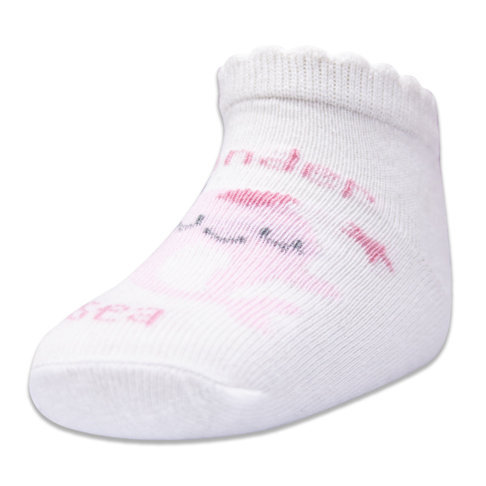 "Under The Sea" Pink Dolphin Baby Girl Ankle Socks