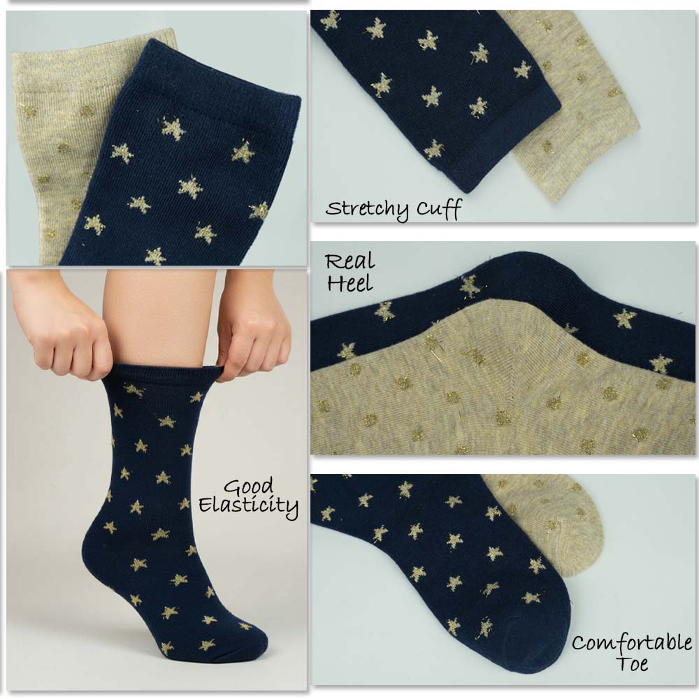 Girls Lurix Star & Polka Dot Socks