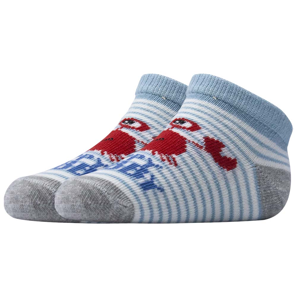 Baby Boy Crab With Stripes Socks