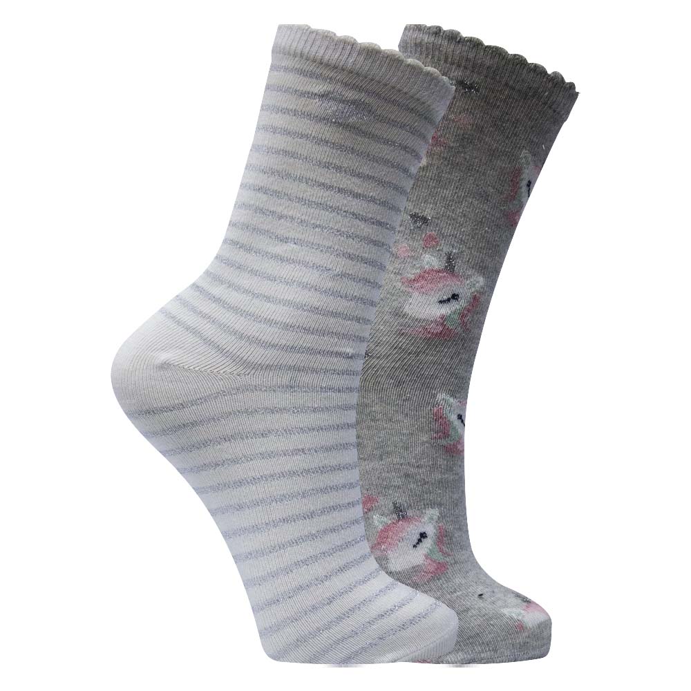 Girl's Sparkle Unicorn Ankle Socks