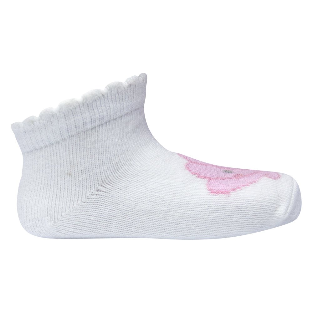 Baby Girl Seashell Print Ankle Socks