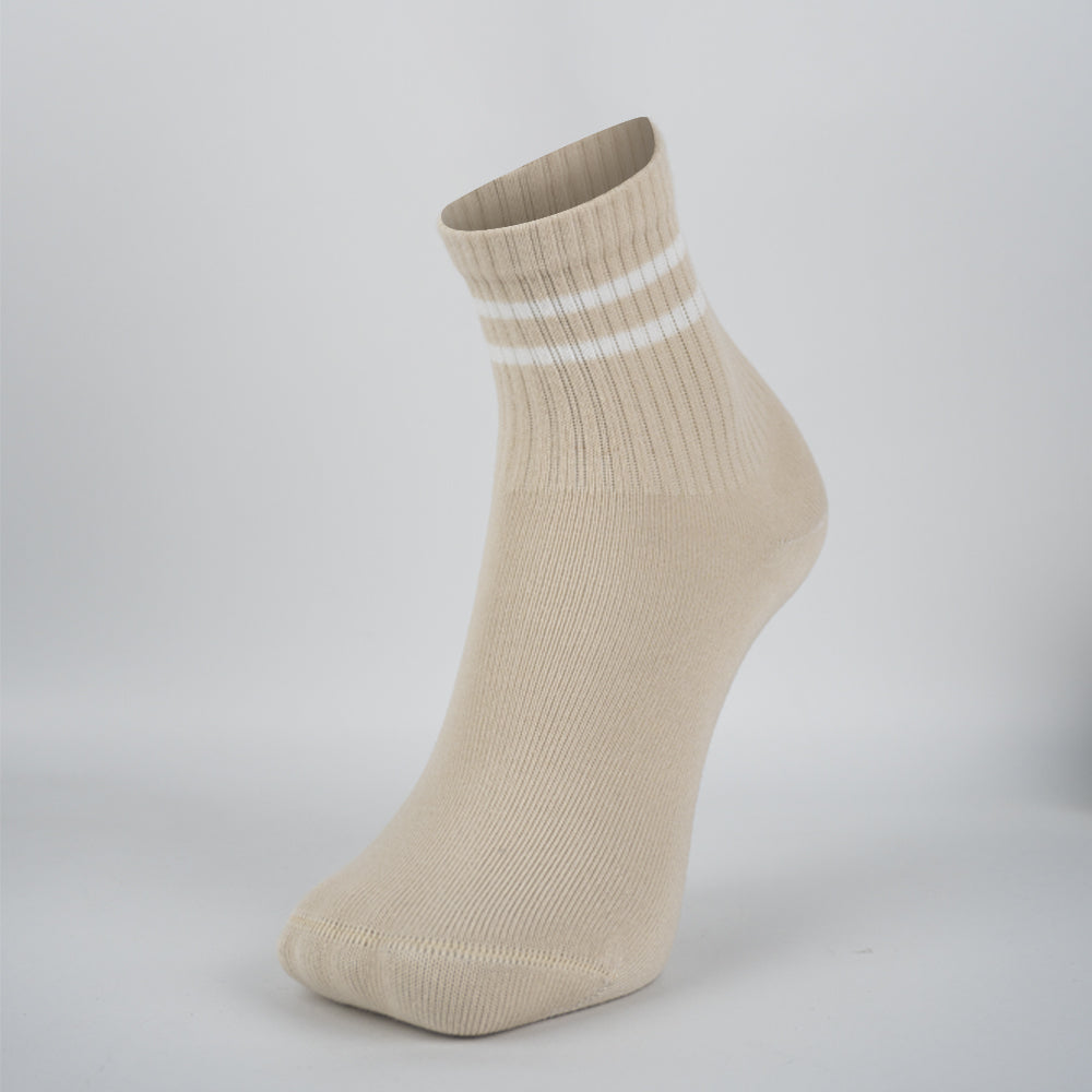 Men Retro-Athletic Ribbed Low-Cut Socks