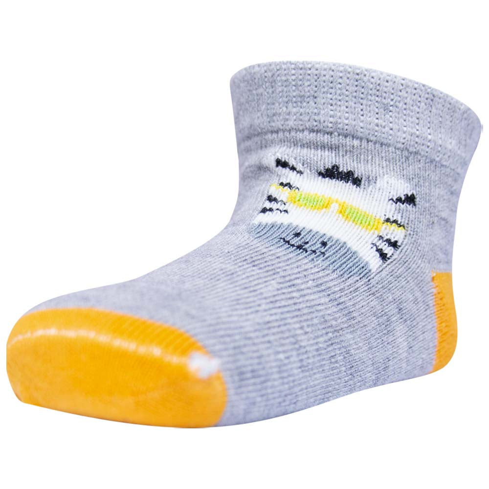 Baby Boy Zebra Face Print Sock