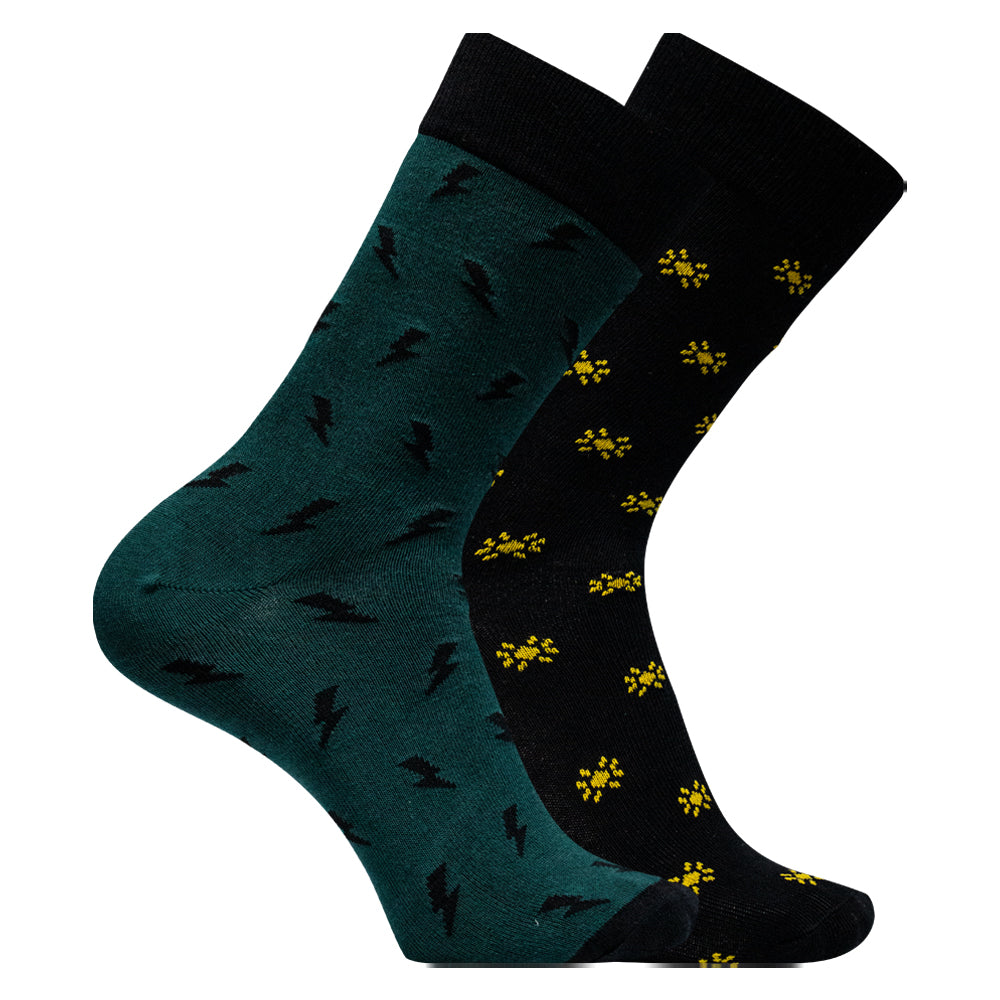 Pack of 2 - Men's Stylish Crew Socks