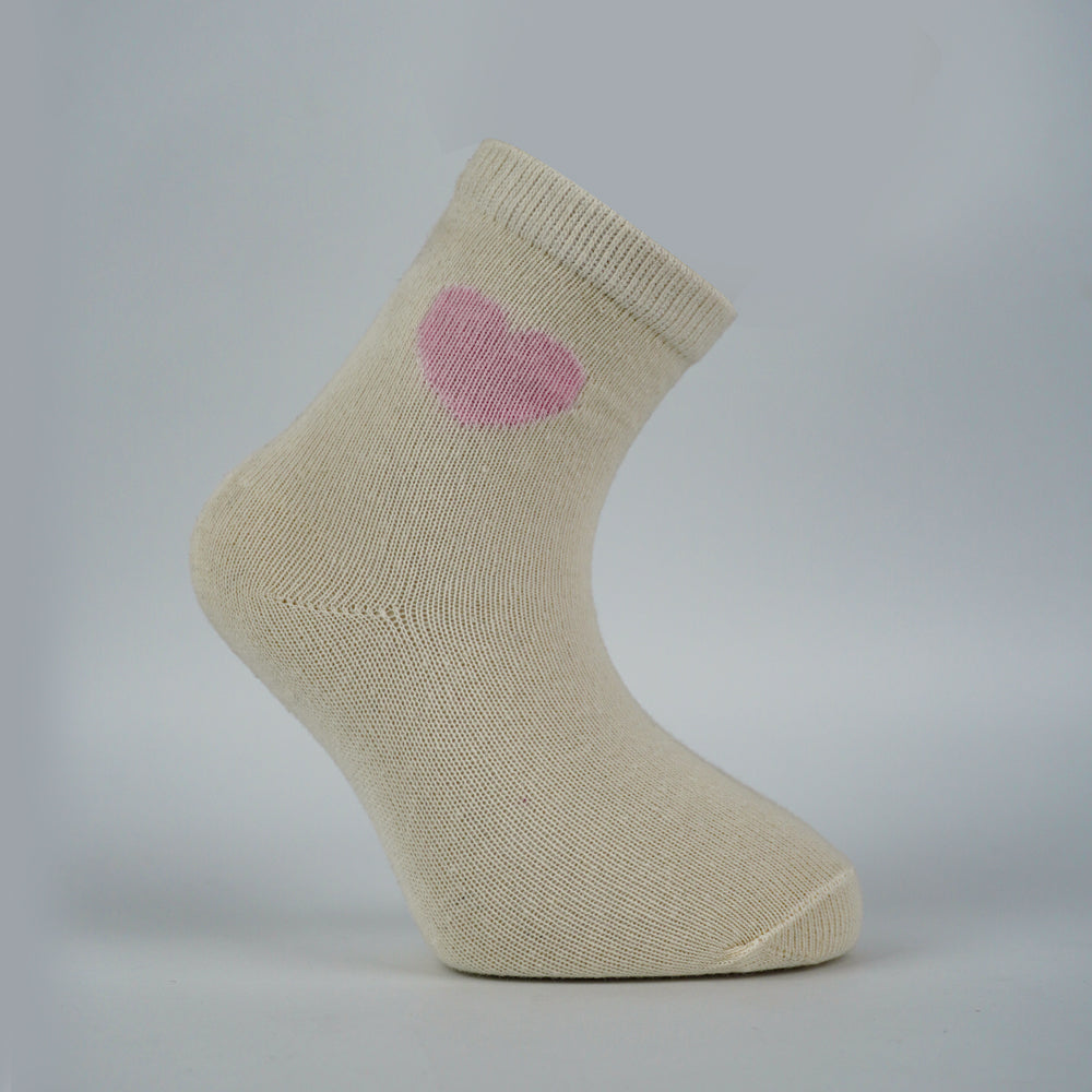 Girls Tiny Hearts Cotton Ankle Socks