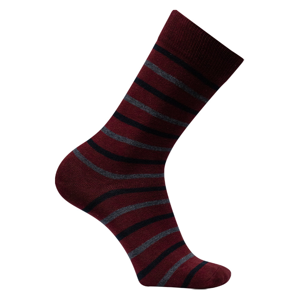 Pack of 3 - Men's Striped Crew Socks