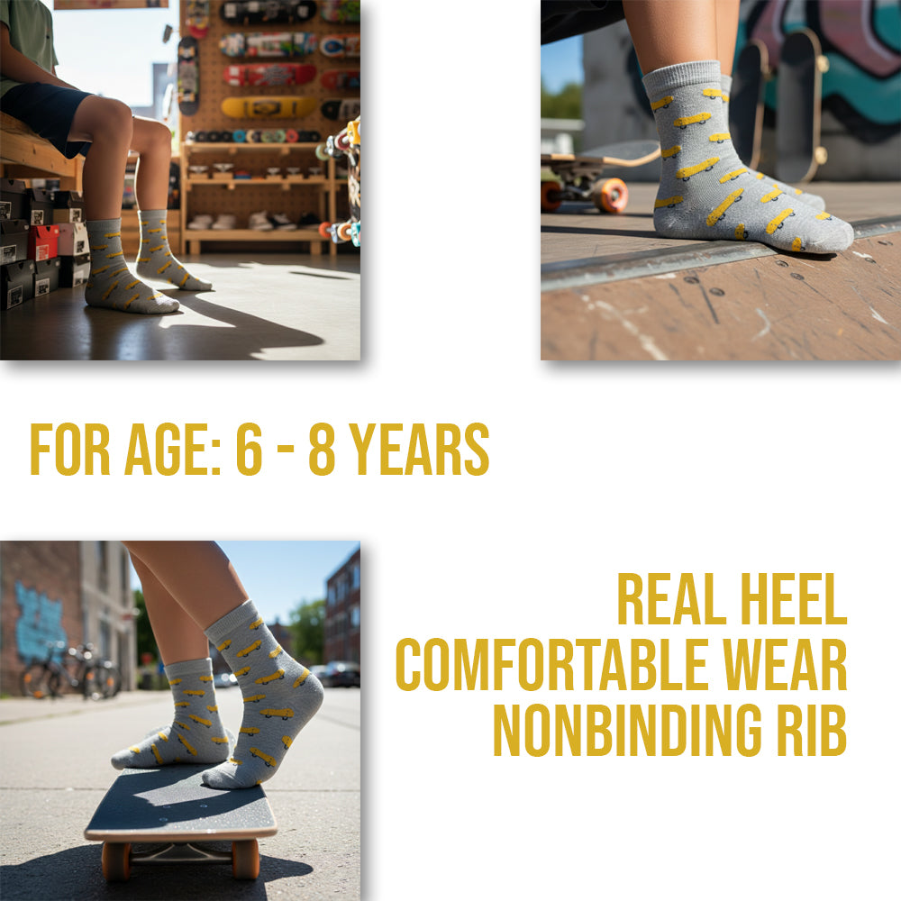 Boys' Skateboard Crew Socks