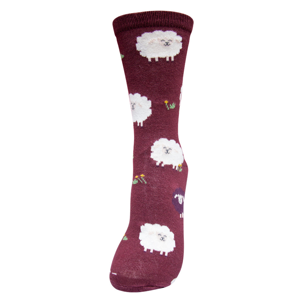Girls Fluffy Sheep Crew Socks