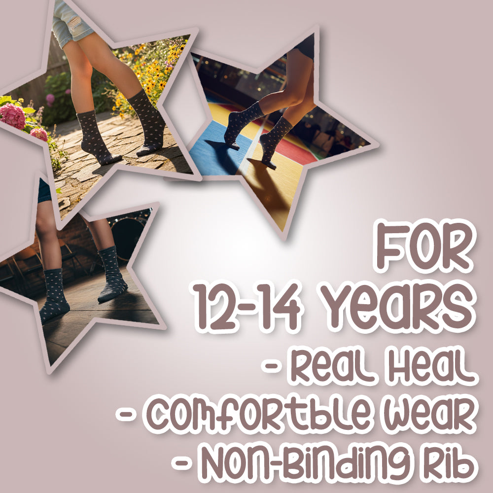 Girls Star Pattern Crew Socks