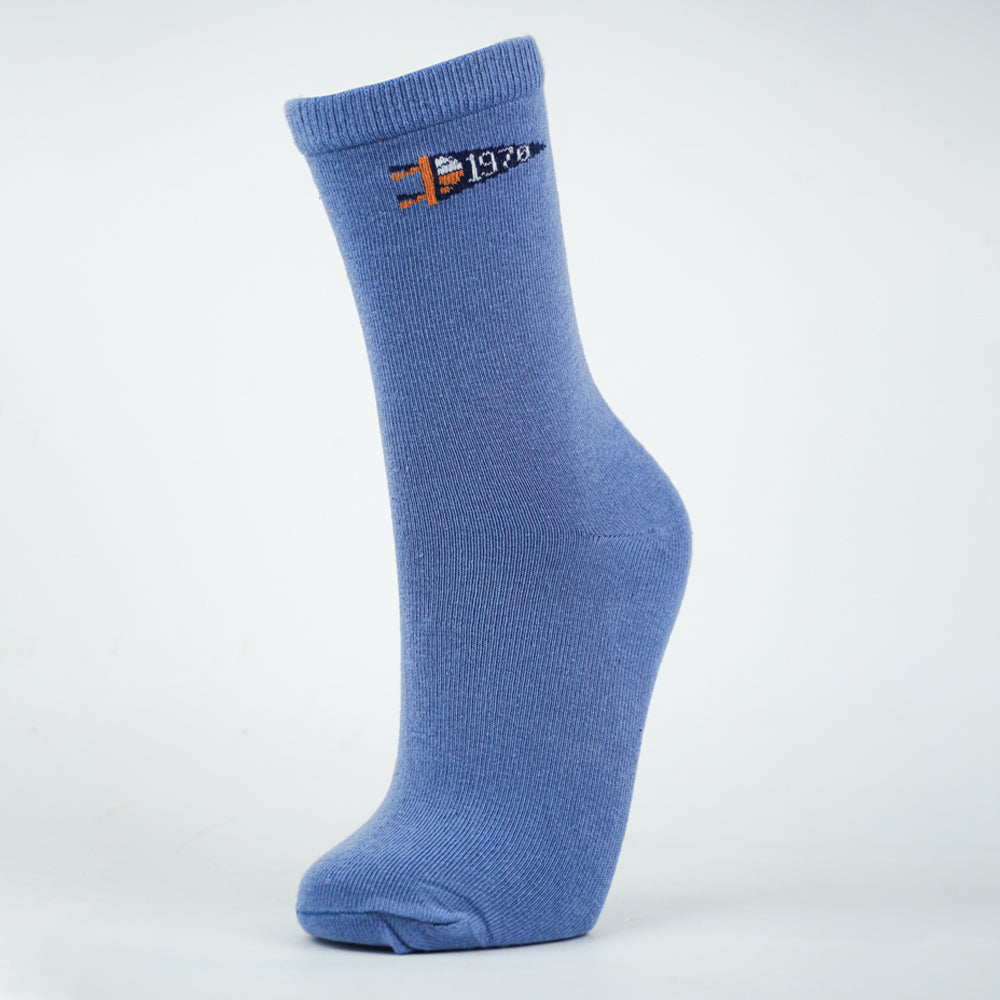 Boys "1978" Print Plain Socks