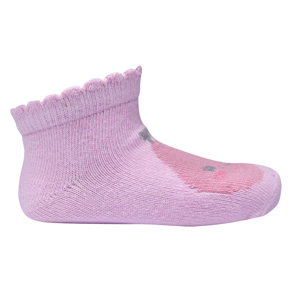 Adorable Baby Girl Pink Ruffle Ankle Socks