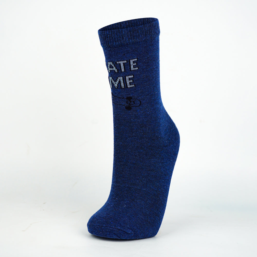 Pack of 3 - Boy's Skate Print Crew Socks