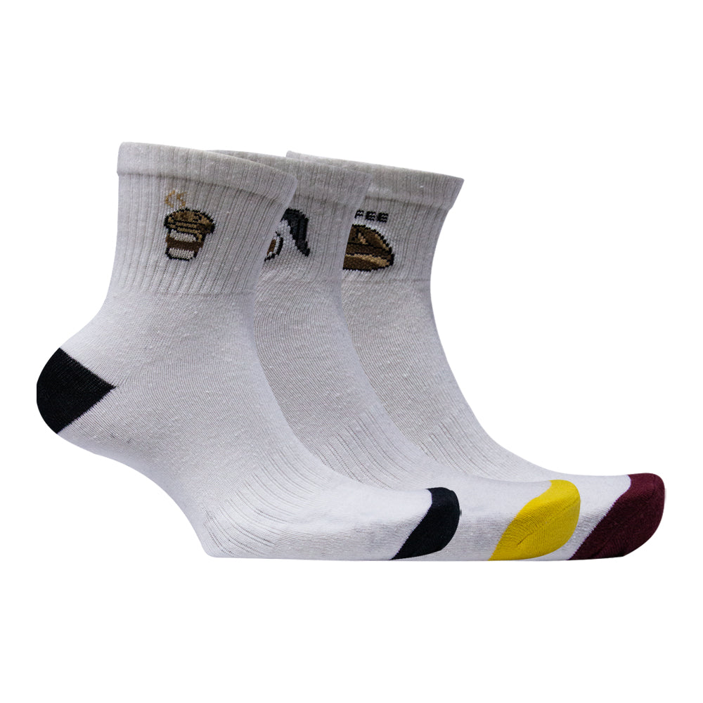 Women Fun & Cute Coffee Design Ankle Socks