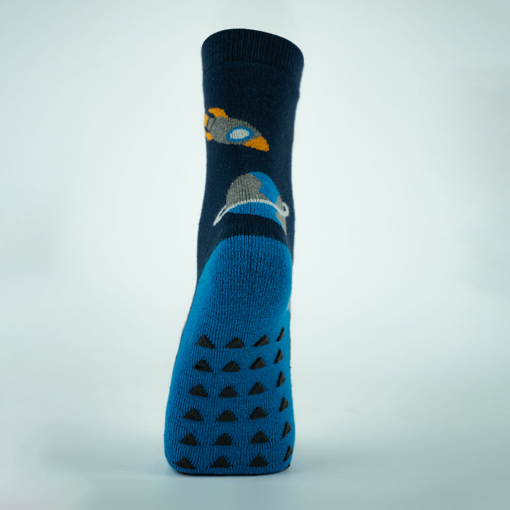 Boys' Space Anti-Slip Crew Socks