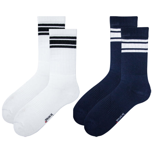 Pack of 2 & 3 - Men Half Terry Short Crew Socks