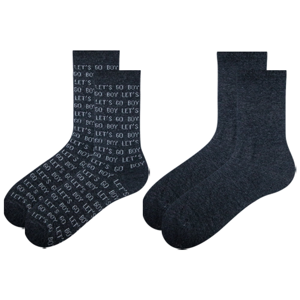 Pack of 2 & 8 - Boys Crew Socks