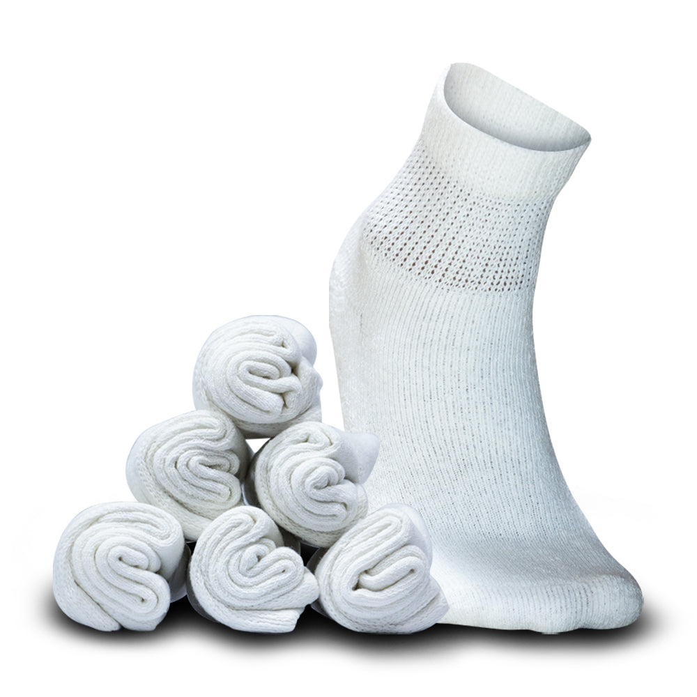 White Diabetic Socks For Men & Women