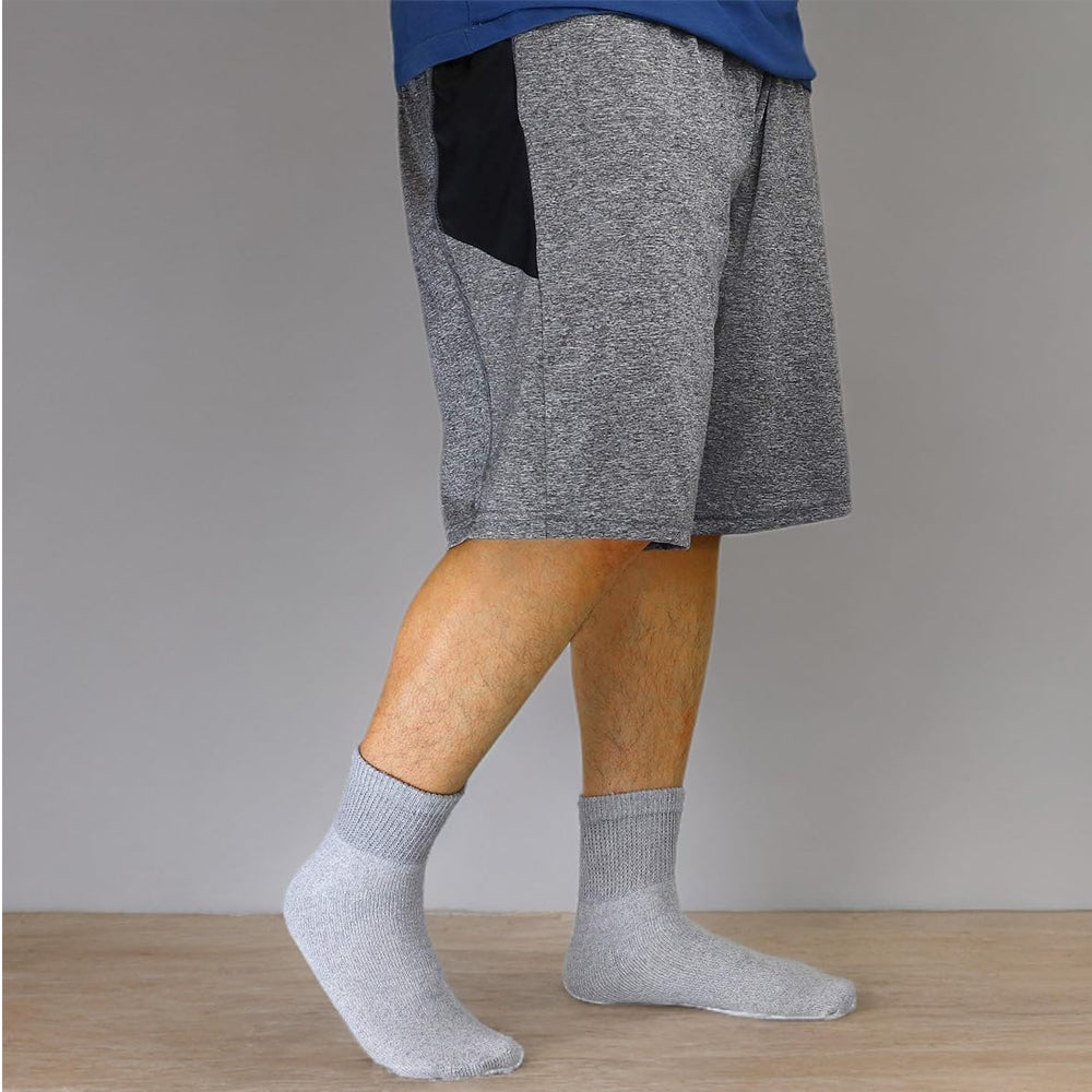 Unisex Grey Diabetic Socks