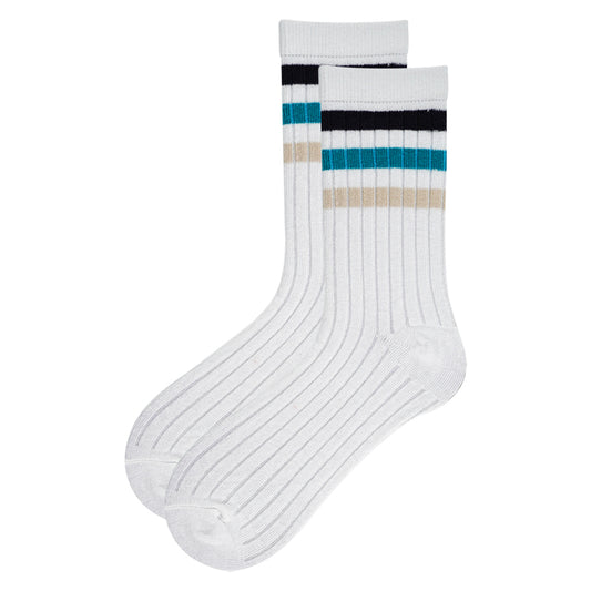 Boys Retro-Stripe Crew Socks