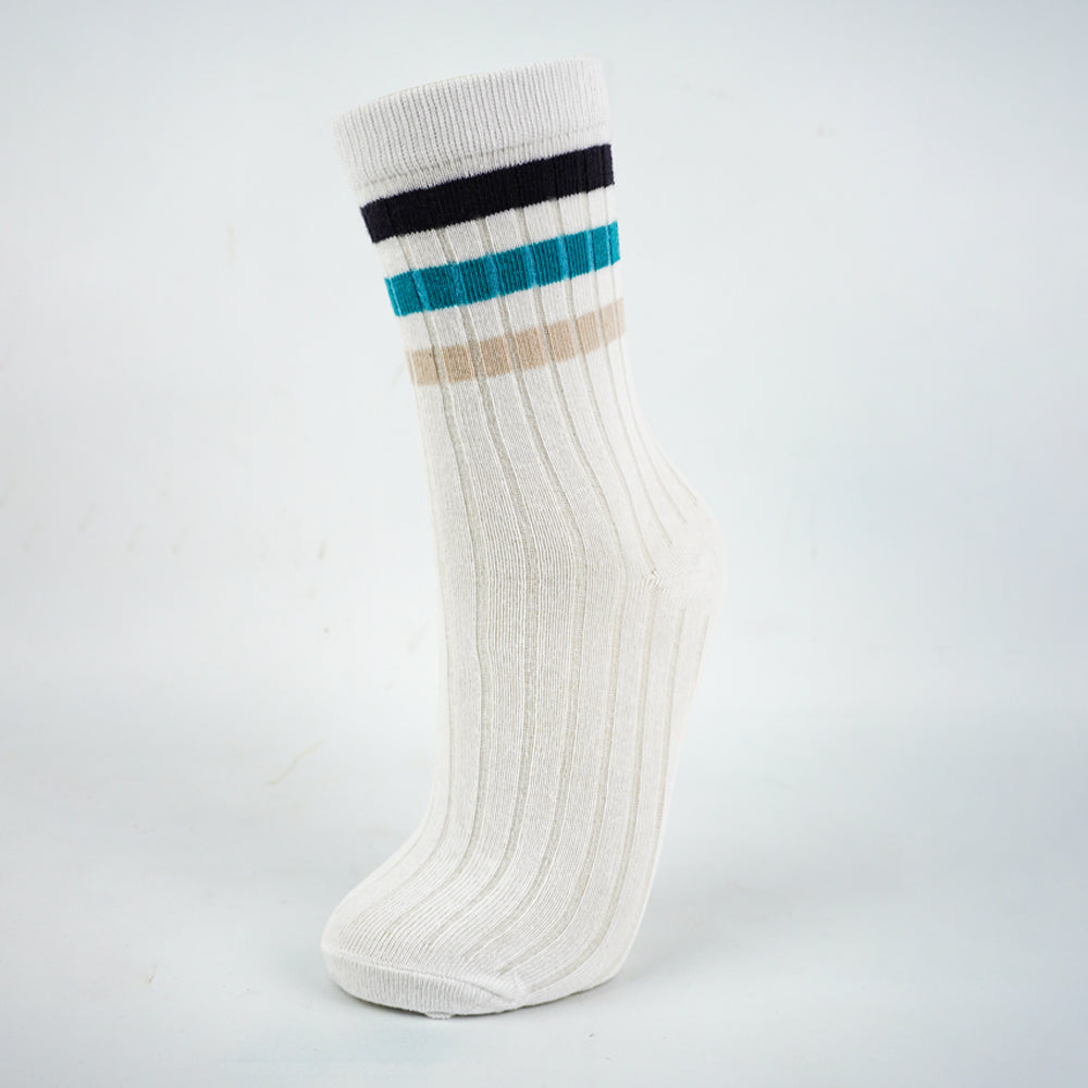 Boys Retro-Stripe Crew Socks