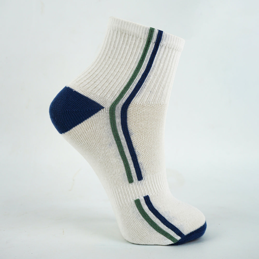 Boys Blue Striped Crew Socks