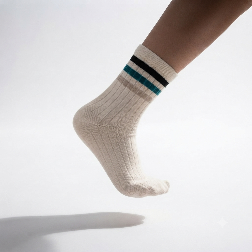 Boys Retro-Stripe Crew Socks