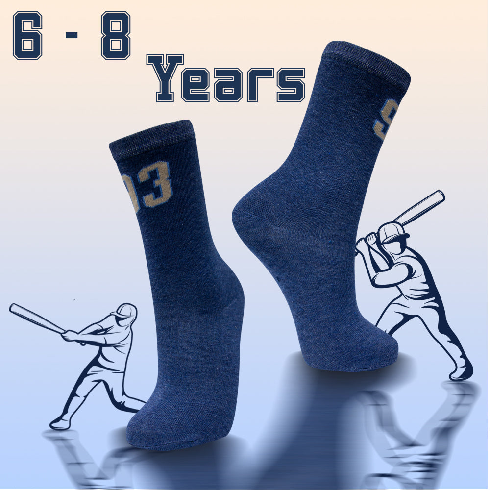 Sporty Crew Socks for Boys