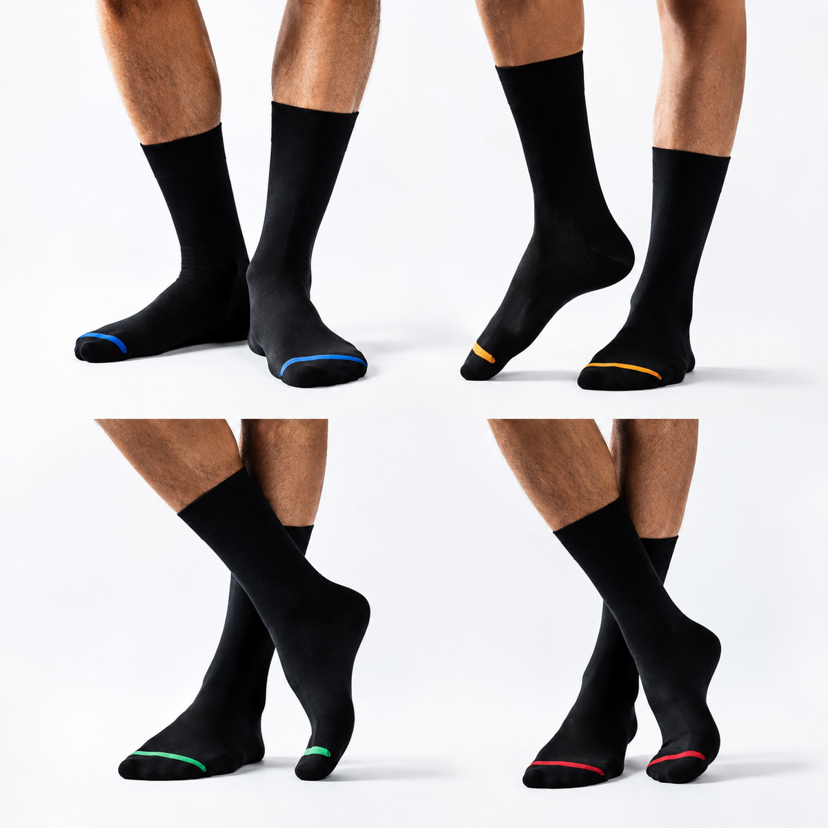 Unisex Premium Comfort Stripe Crew Socks