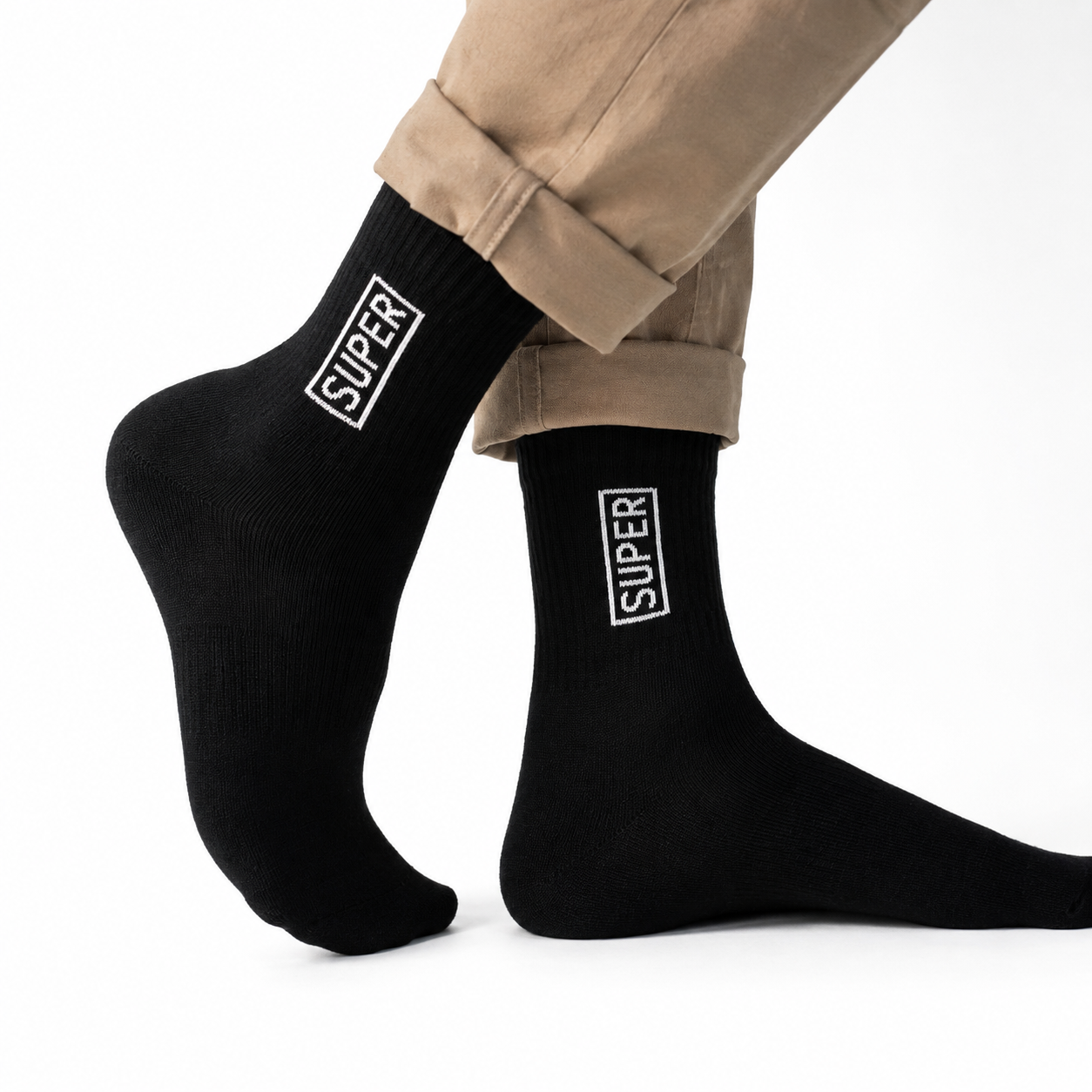 Super Logo Men's Quarter Socks