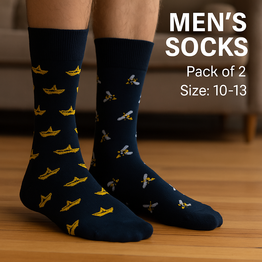 Pack of 2 - Men's Crew Socks