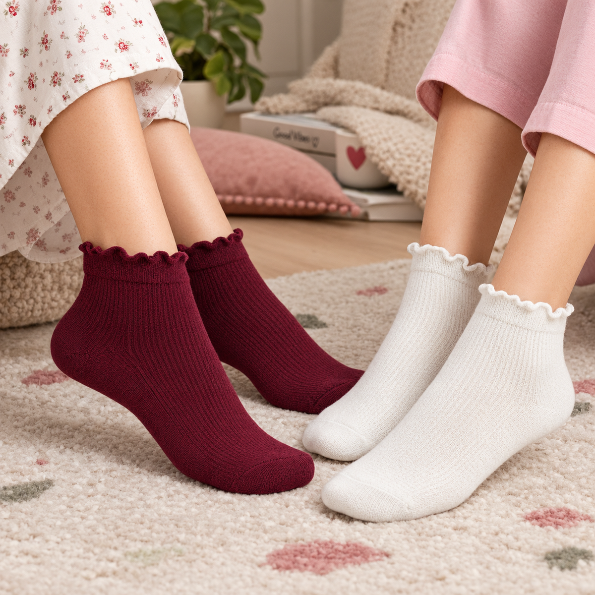 Women Ruffle Ankle Socks