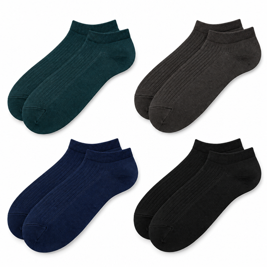 Men Premium Mercerized Needle Drop Ankle Socks