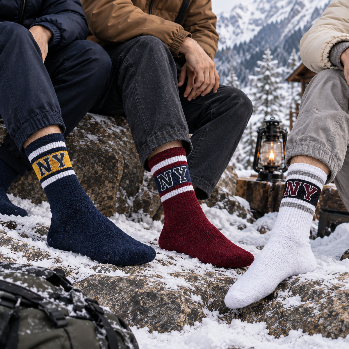 Pack of 3 - Men's crew socks