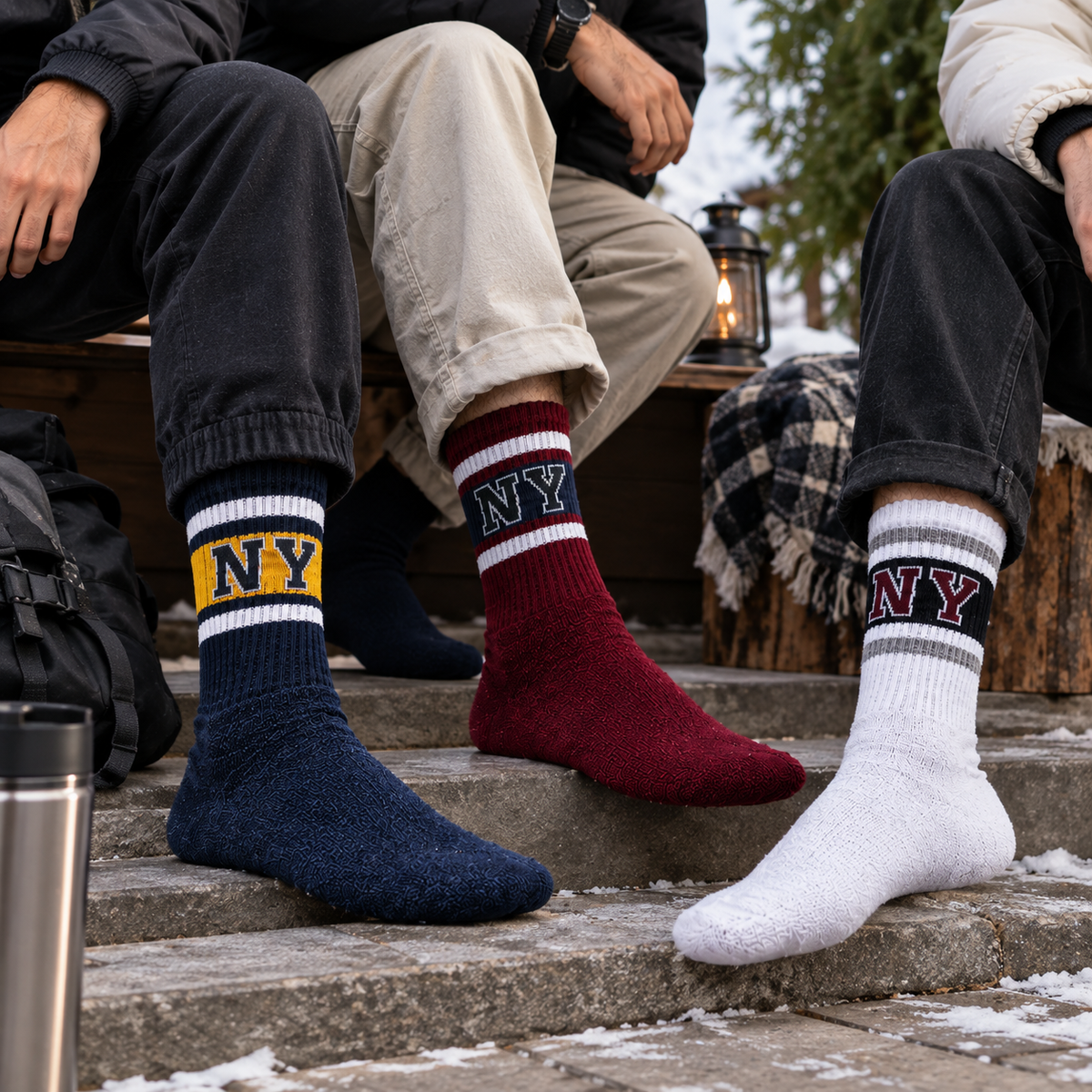 Pack of 3 - Men's crew socks