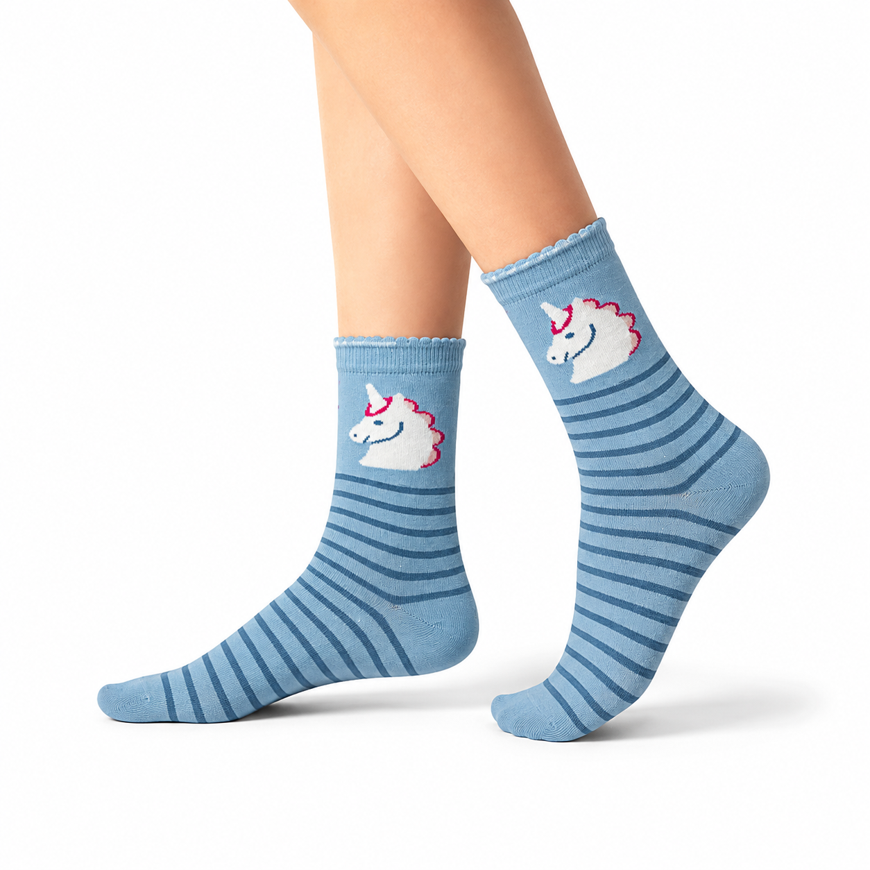 Magical Unicorn Girls' Crew Socks