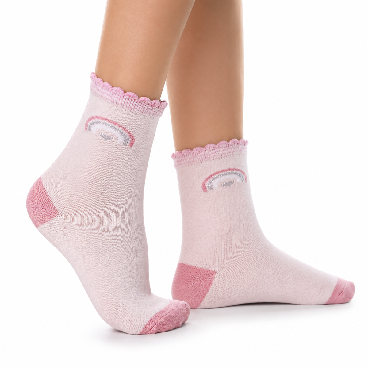 Baby Girls Pink Cotton Socks