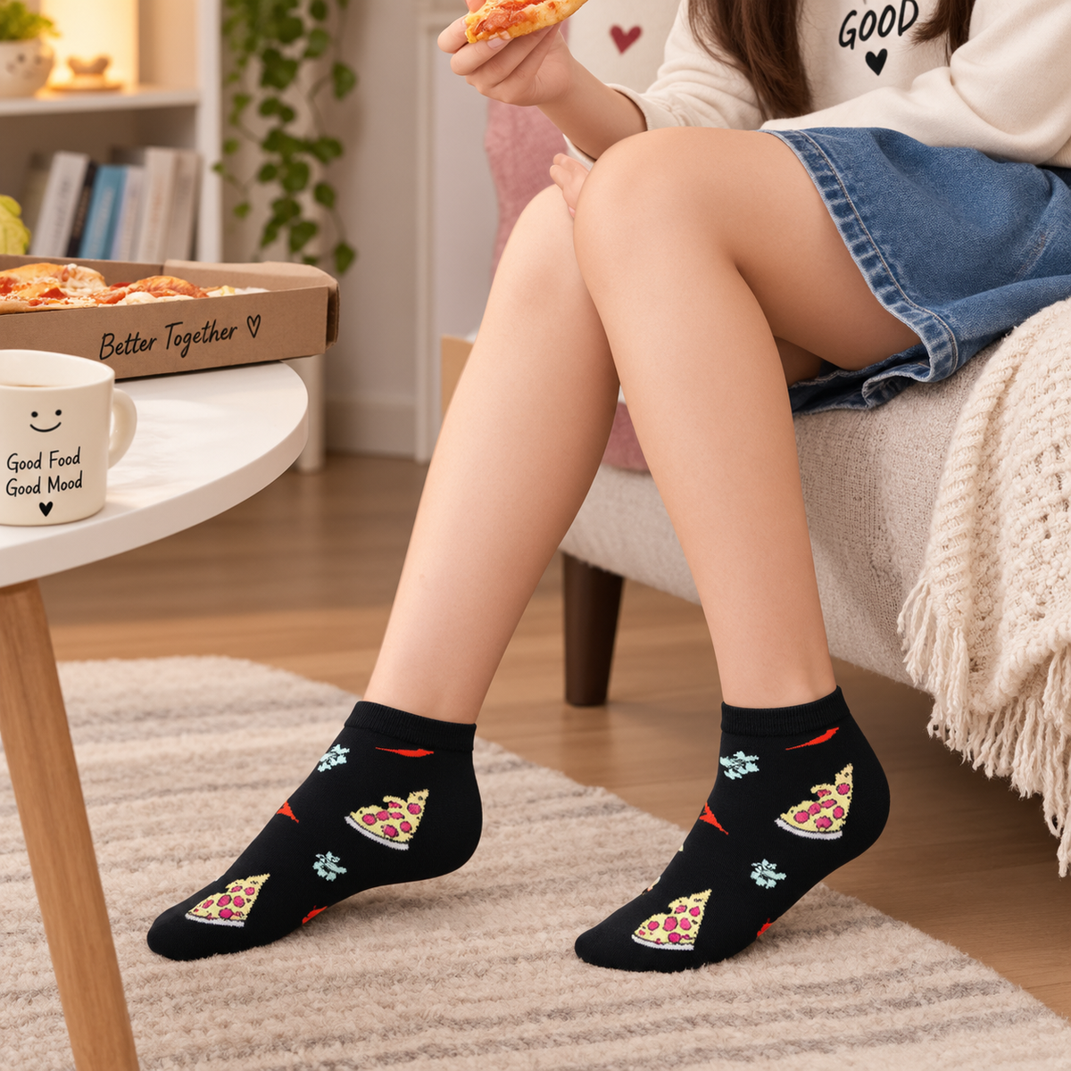 Unisex Pizza & Chilli Ankle Socks