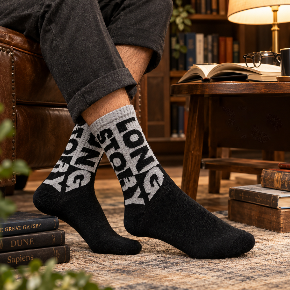 Long Story Men Crew Socks