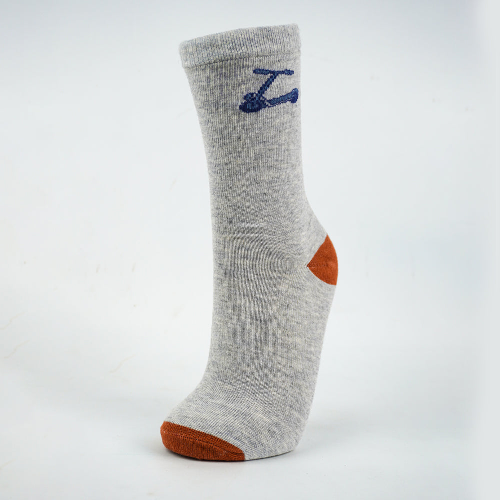 Boys Scooty Crew Grey Socks