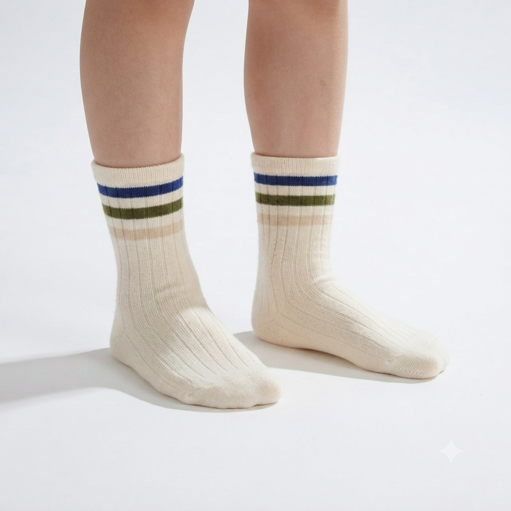 Boys Stripes Crew Socks