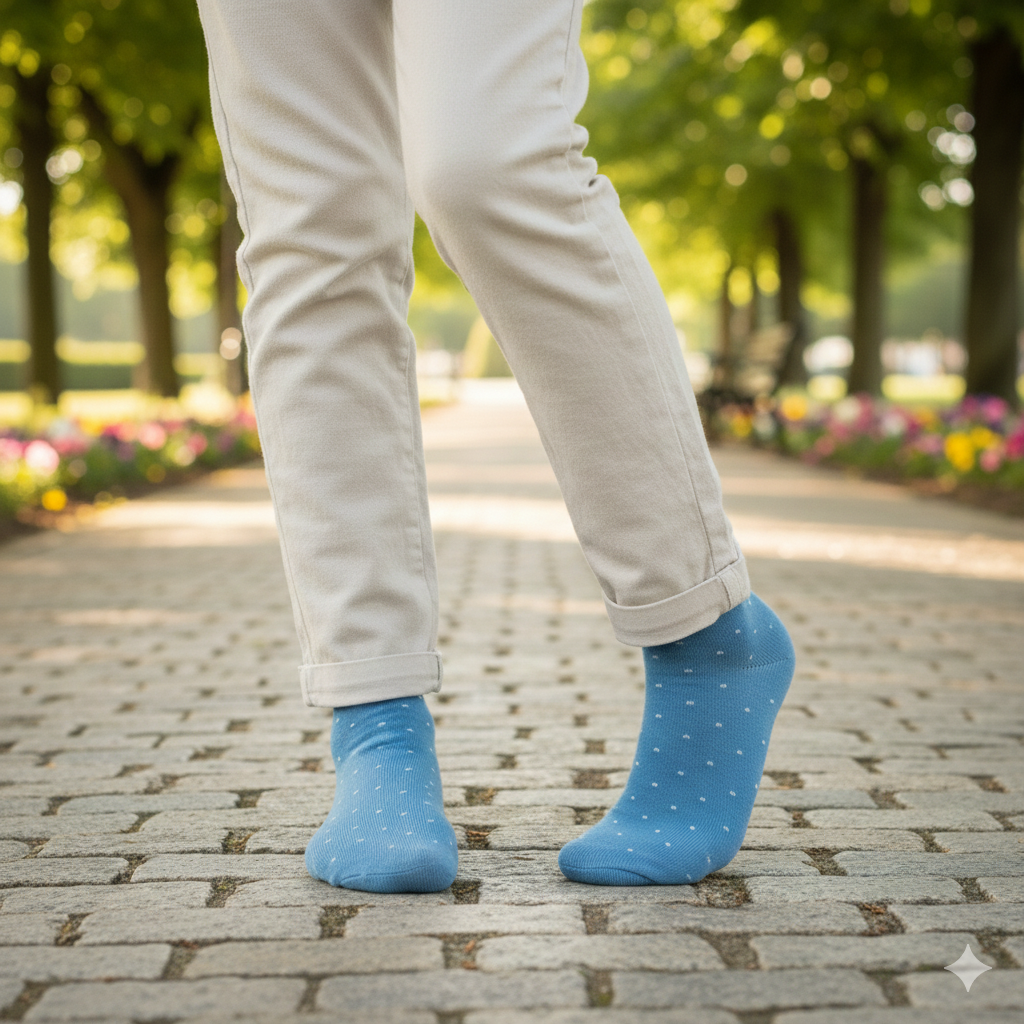 Girls Dotted Crew Socks