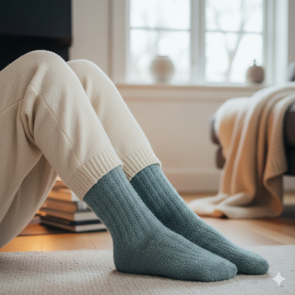 Cozy Luxe Faux Fur Socks for Women