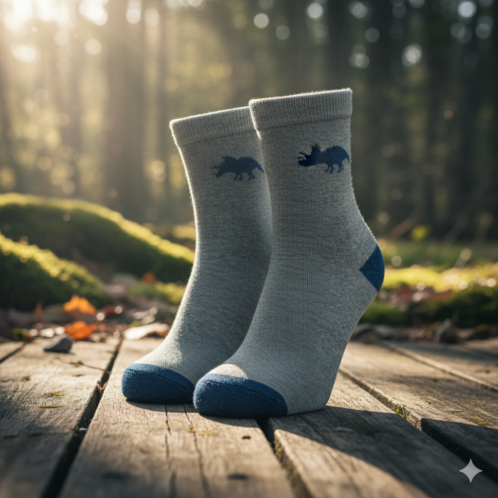 Boy’s Triceratops Adventure Crew Socks