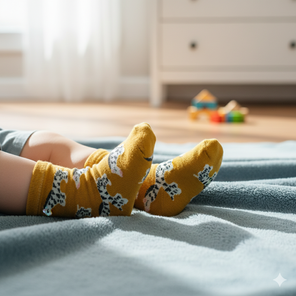 Premium Zebra Print Baby Boys' Socks