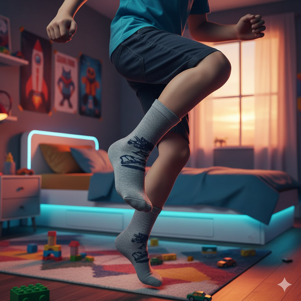 Dinosaur Skull Socks for Boys